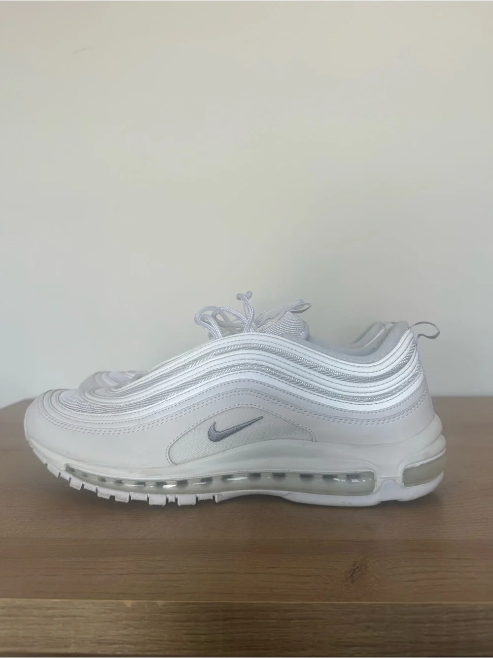 Nike White Air Max 97 with Silver Swoosh